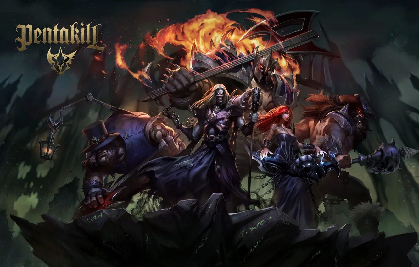 Photo wallpaper League of Legends, LoL, Pentakill