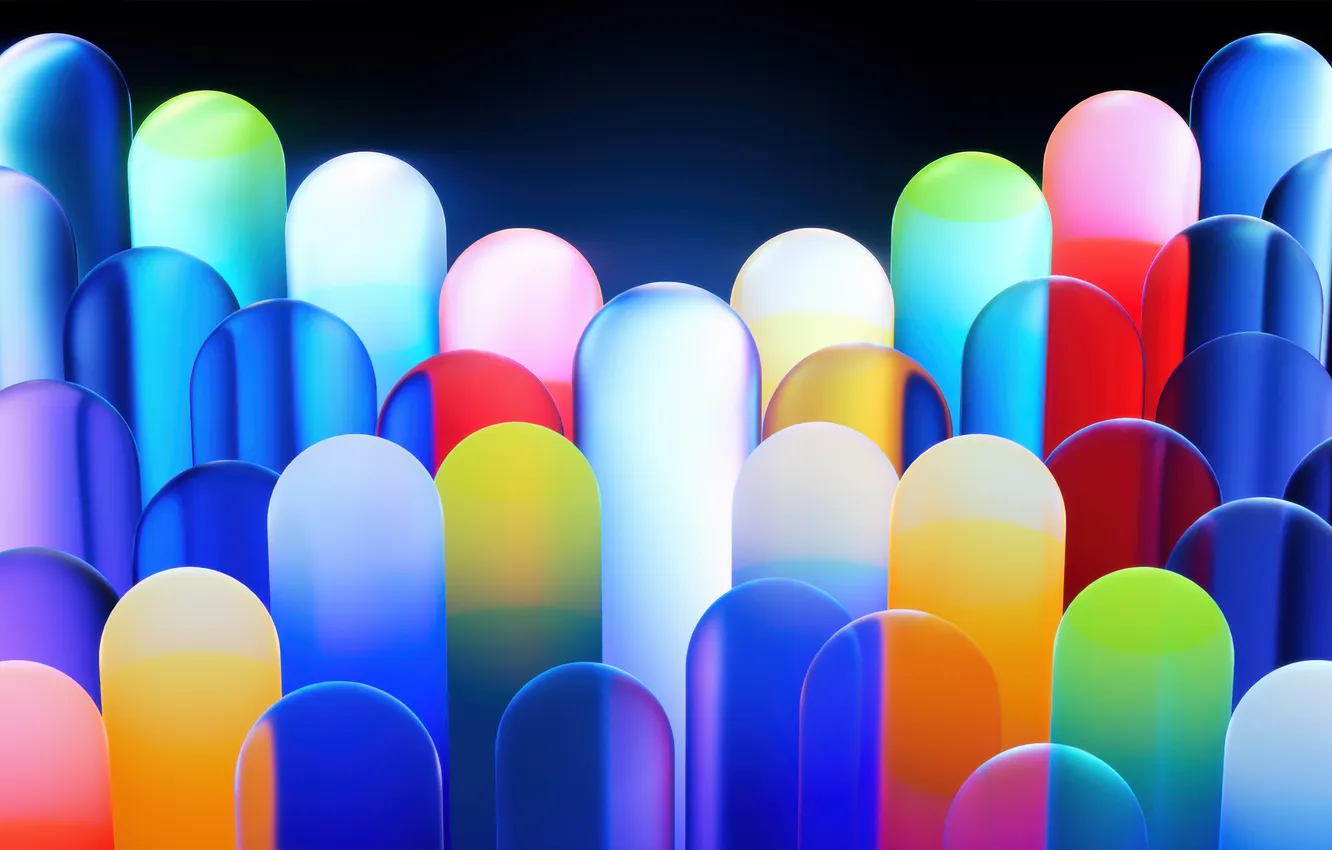 Photo wallpaper abstraction, abstract, gradient, shapes