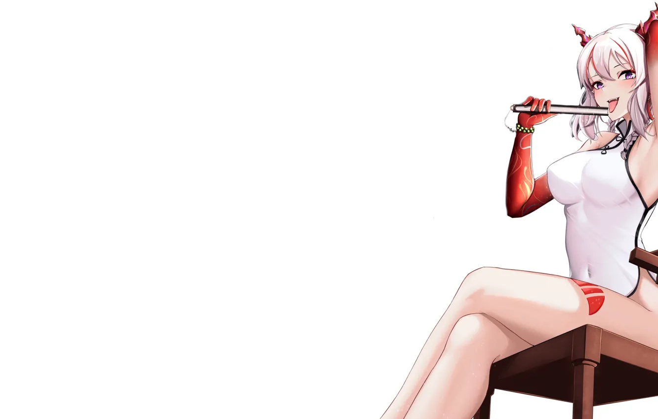 Photo wallpaper kawaii, red, girl, white, hot, sexy, Stretch, boobs