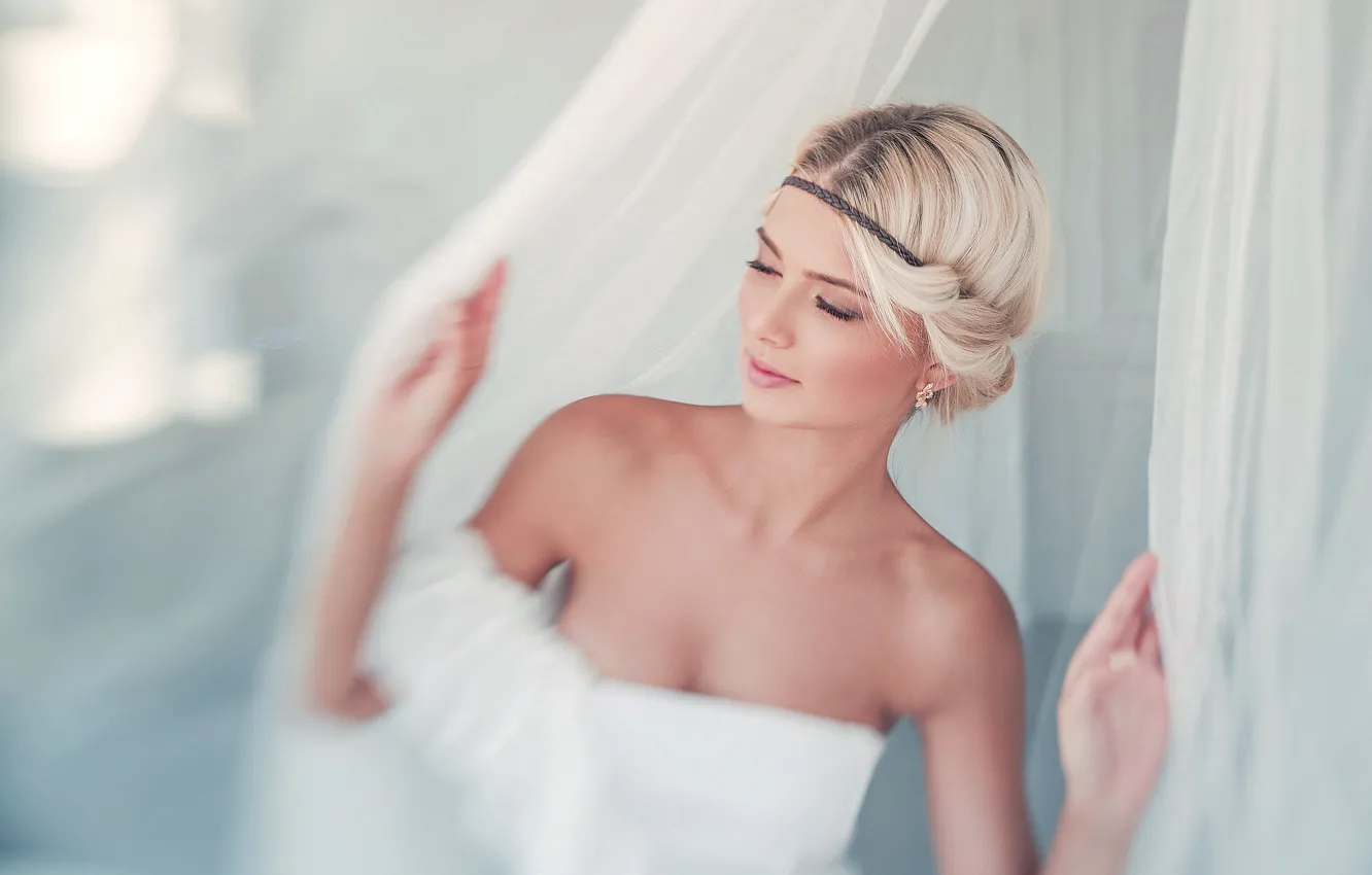 Photo wallpaper eyes, girl, tenderness, focus, lips, photographer, Blondie, cute