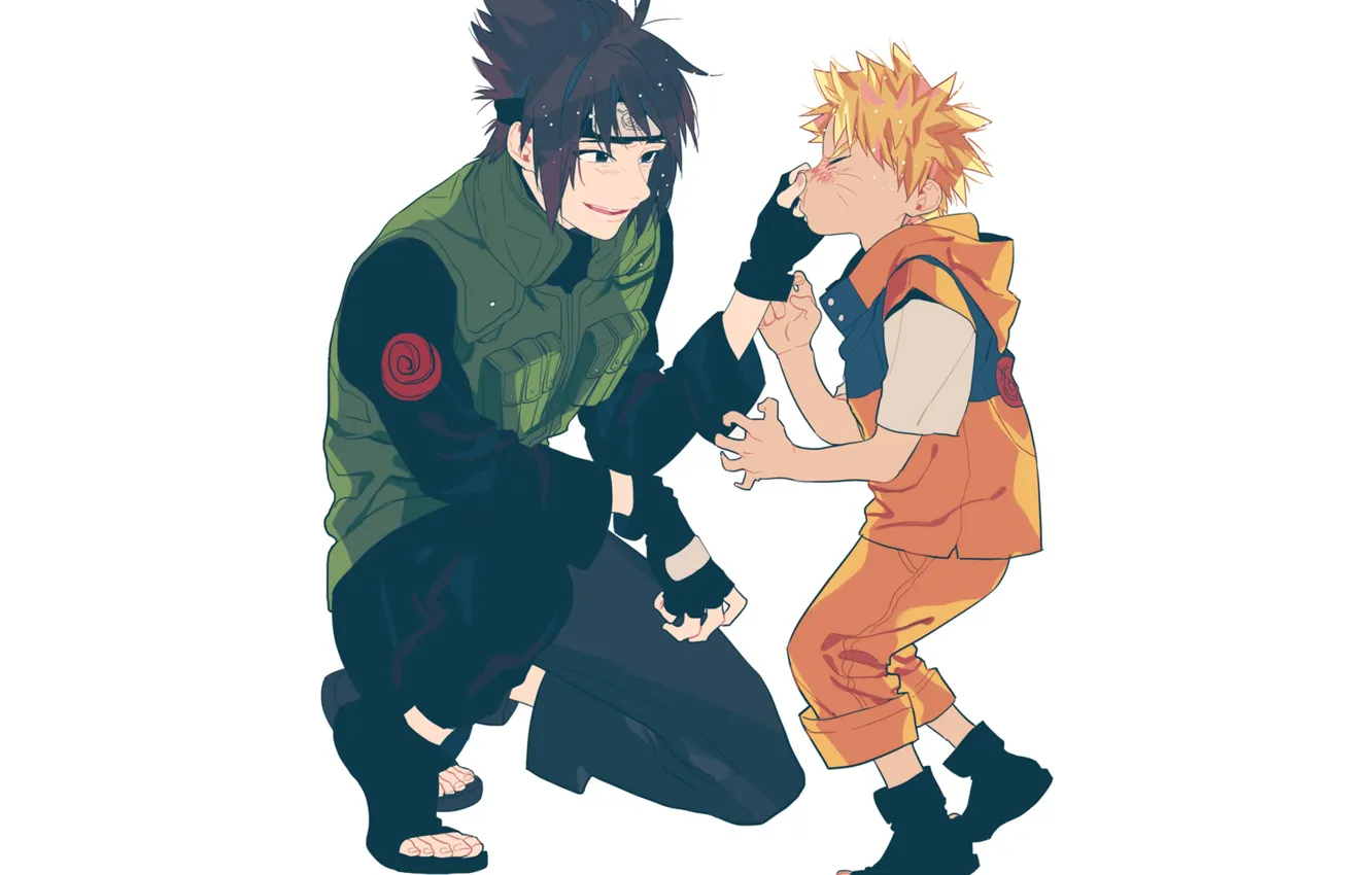 Photo wallpaper boy, guy, Naruto, Naruto, Sasuke Uchiha, Naruto Uzumaki