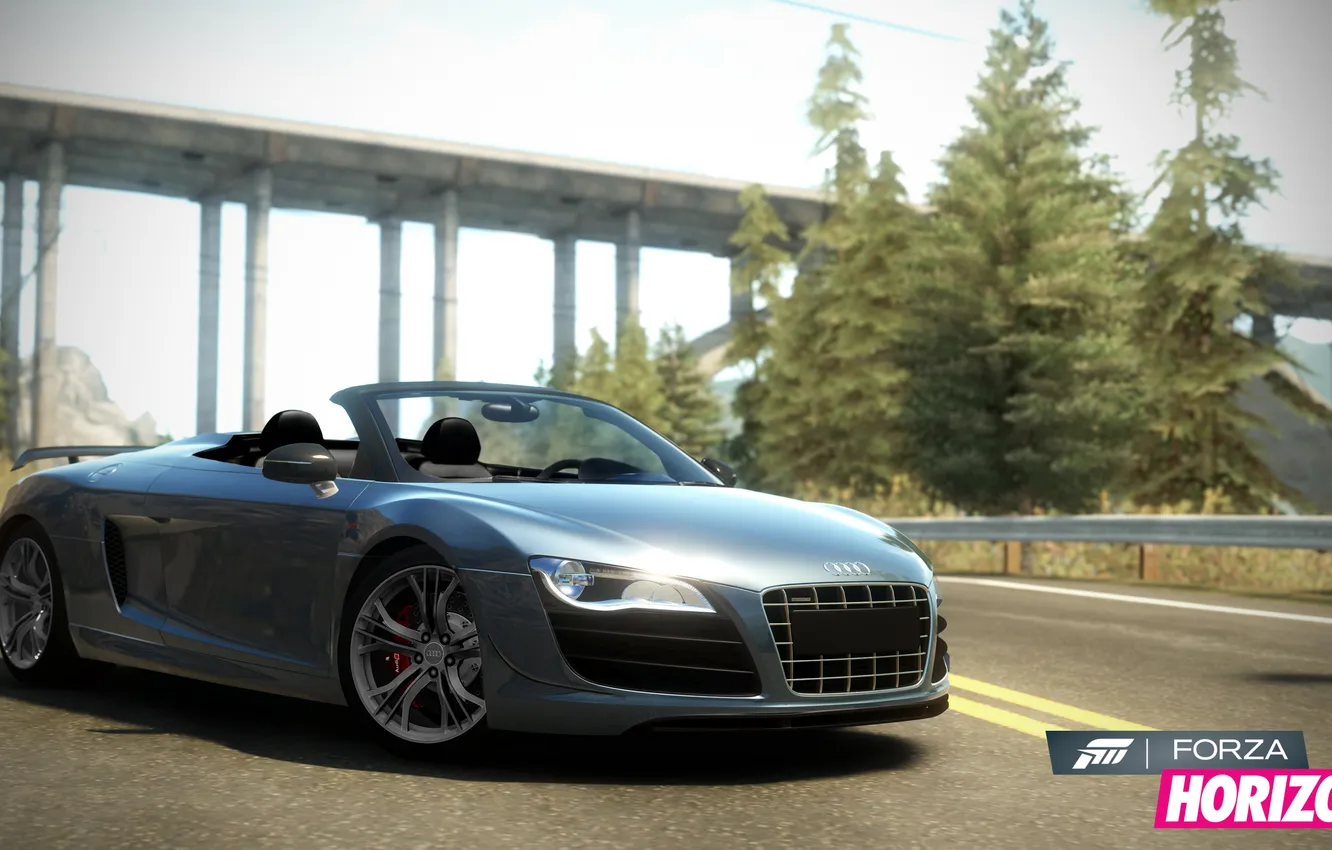 Photo wallpaper game, auto, Forza Horizon, Audi R8 GT Spyder