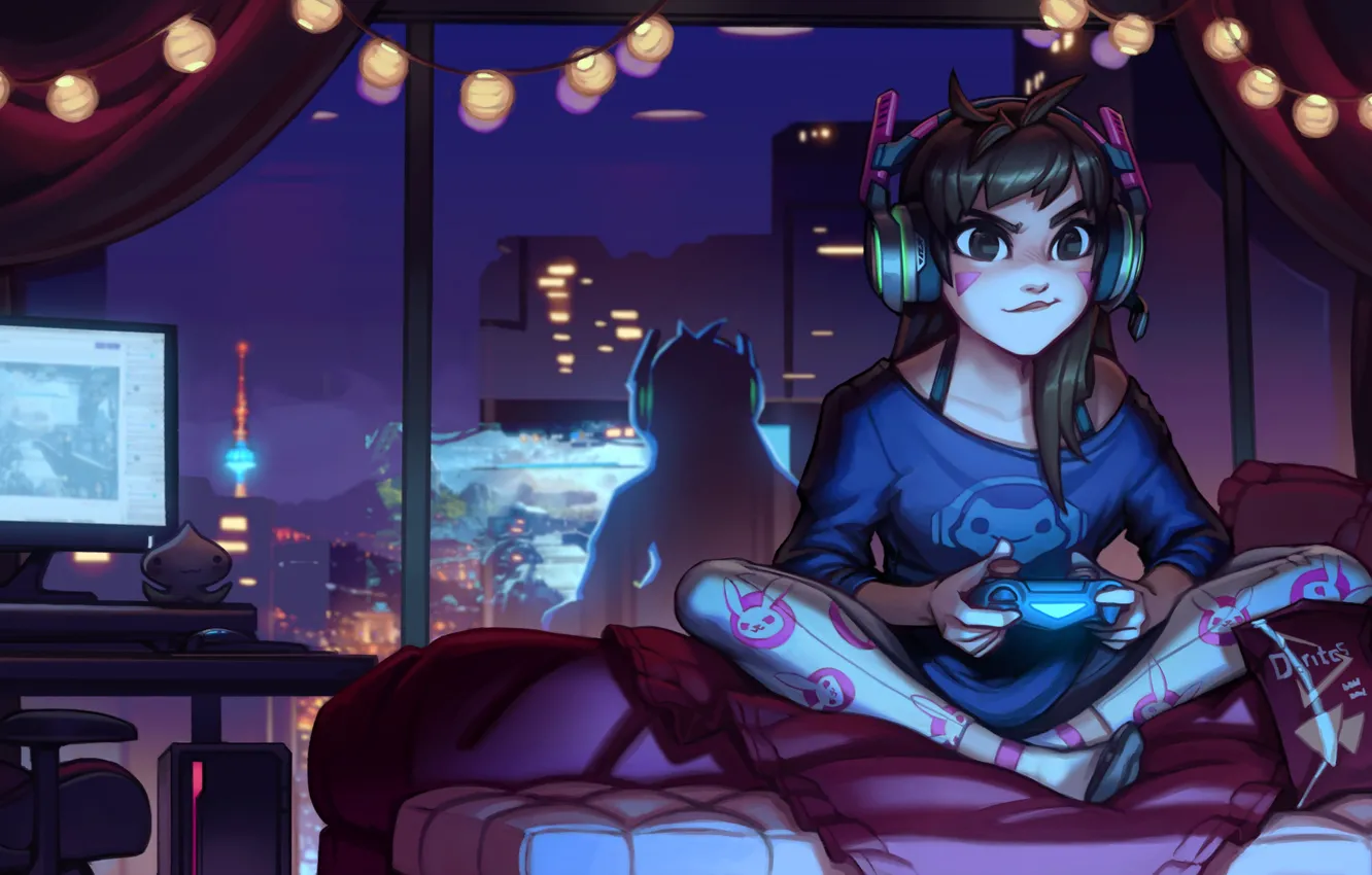 Photo wallpaper game, Blizzard Entertainment, Overwatch, D.Va, Hannah's Dream, Hanna Son