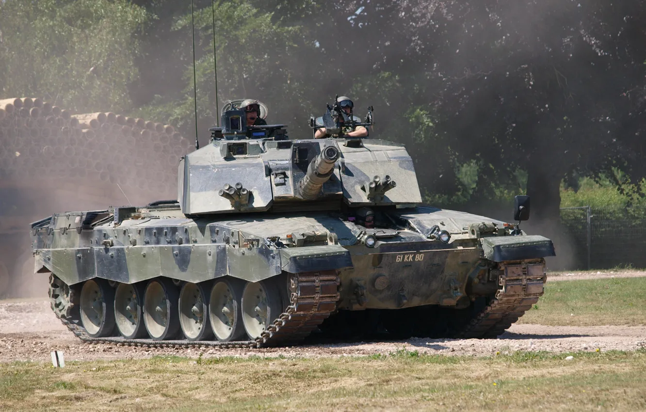Photo wallpaper tank, Challenger, British, main battle tank, Challenger