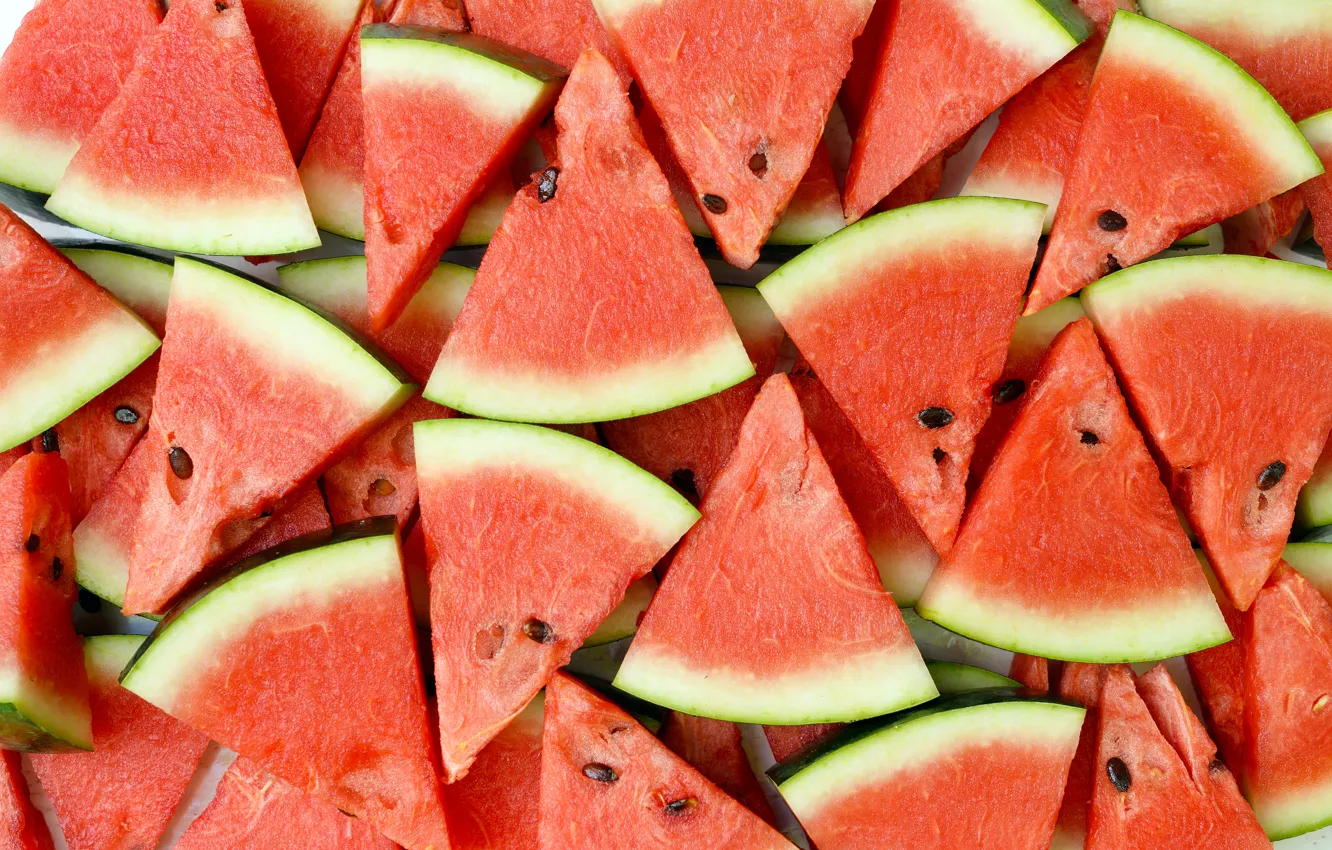Photo wallpaper watermelon, berry, slices, water melon