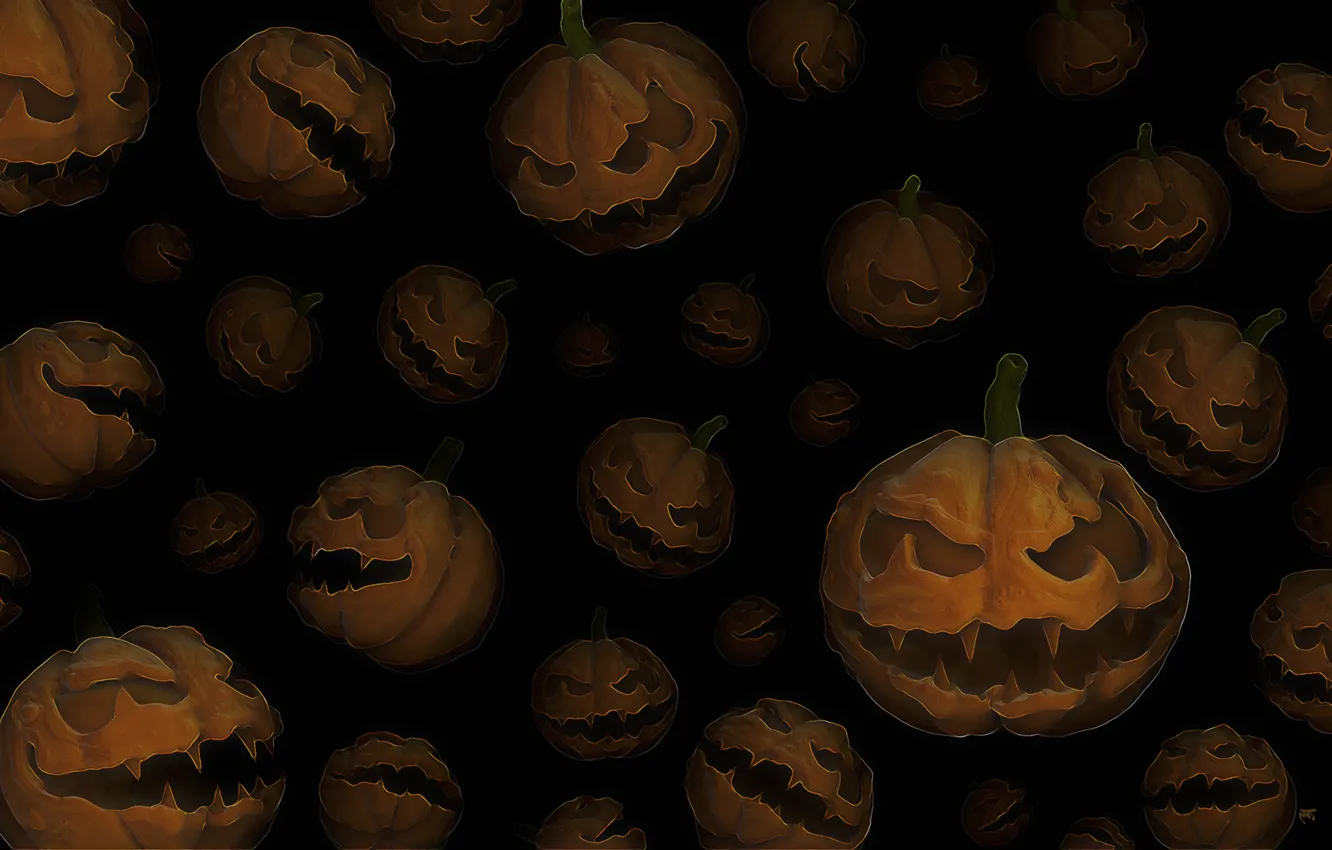 Photo wallpaper Halloween, pumpkin, Halloween