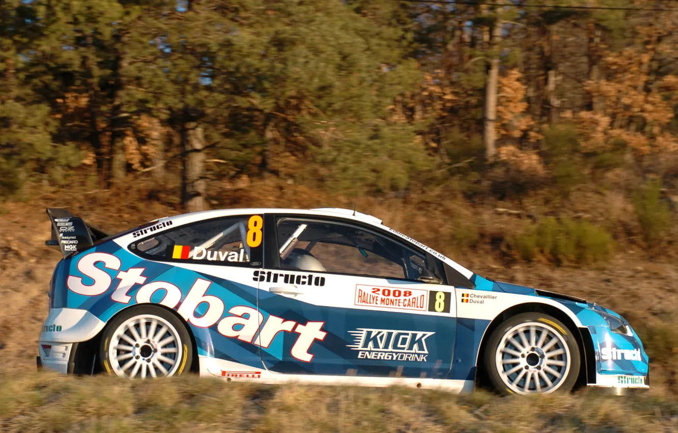 Photo wallpaper Ford, Ford, Focus, WRC, Rally, Focus, Monte Carlo, Duval