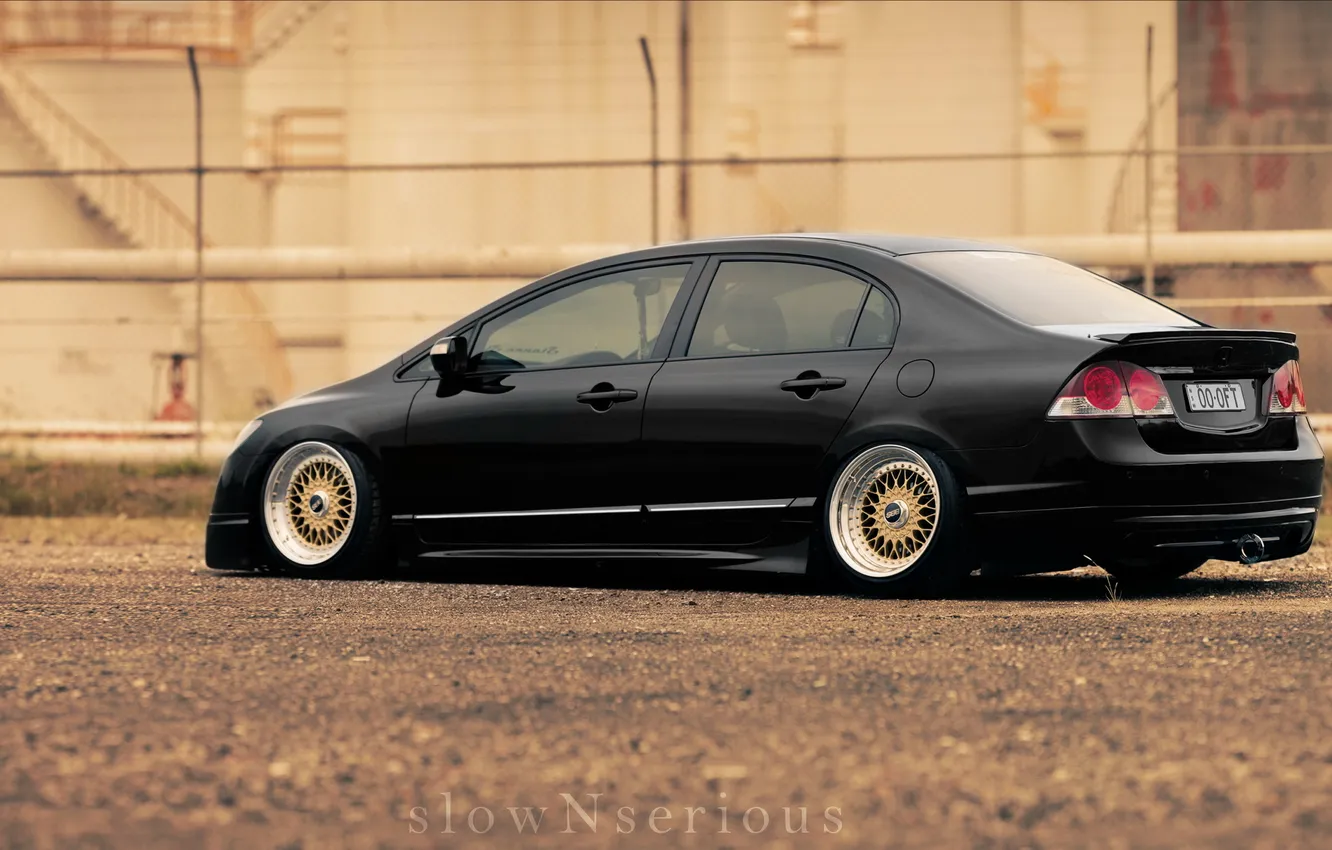 Photo wallpaper tuning, Honda, stance, Honda Civic