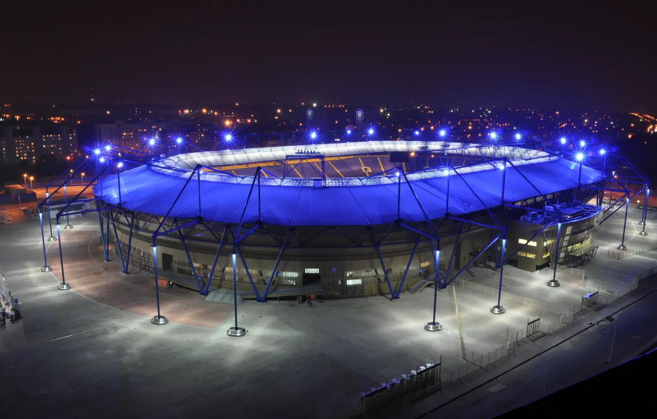 Photo wallpaper football, arena, Ukraine, stadium, football, stadium euro 2012, Metalist Stadium Kharkiv, Metalist
