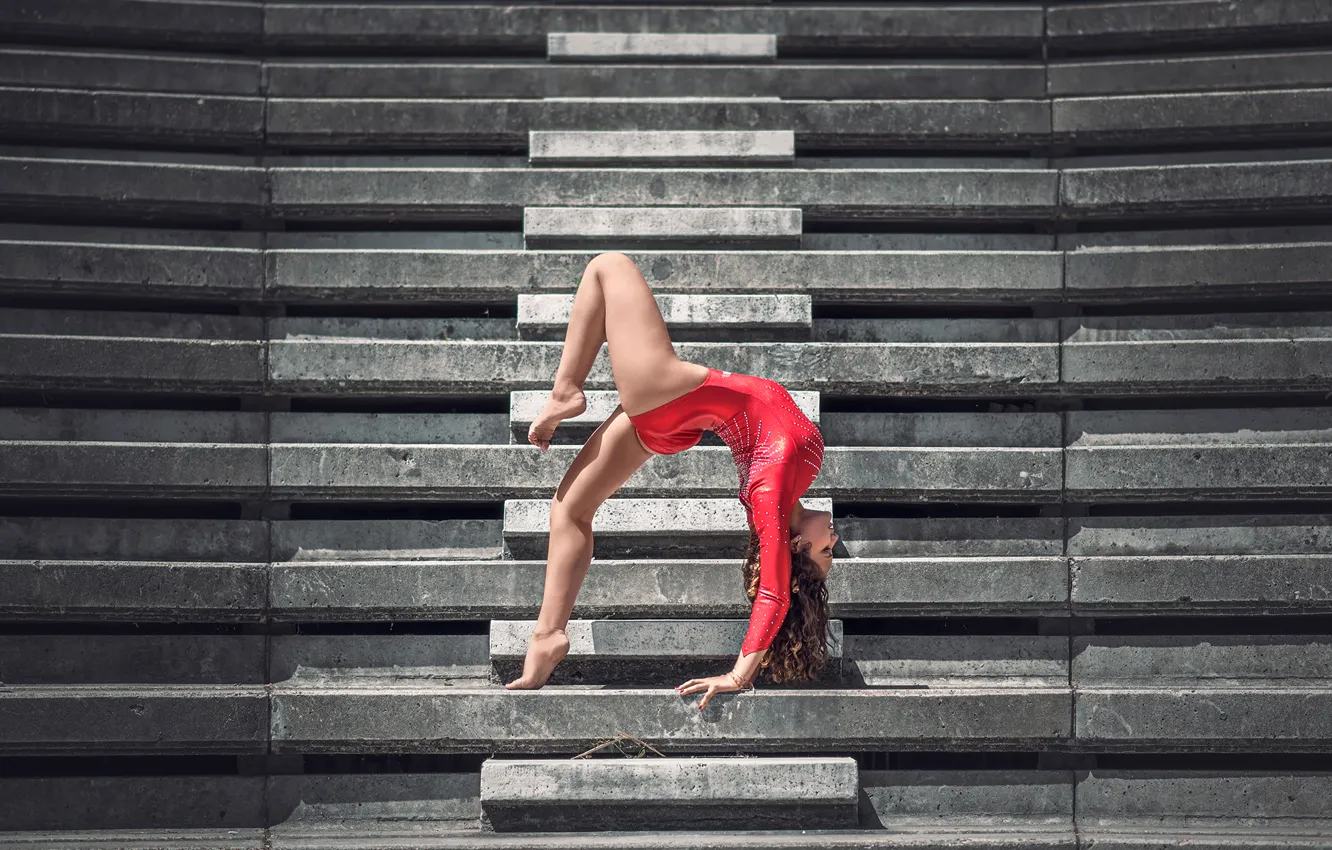 Photo wallpaper grace, gymnast, Mira Boumejmajen