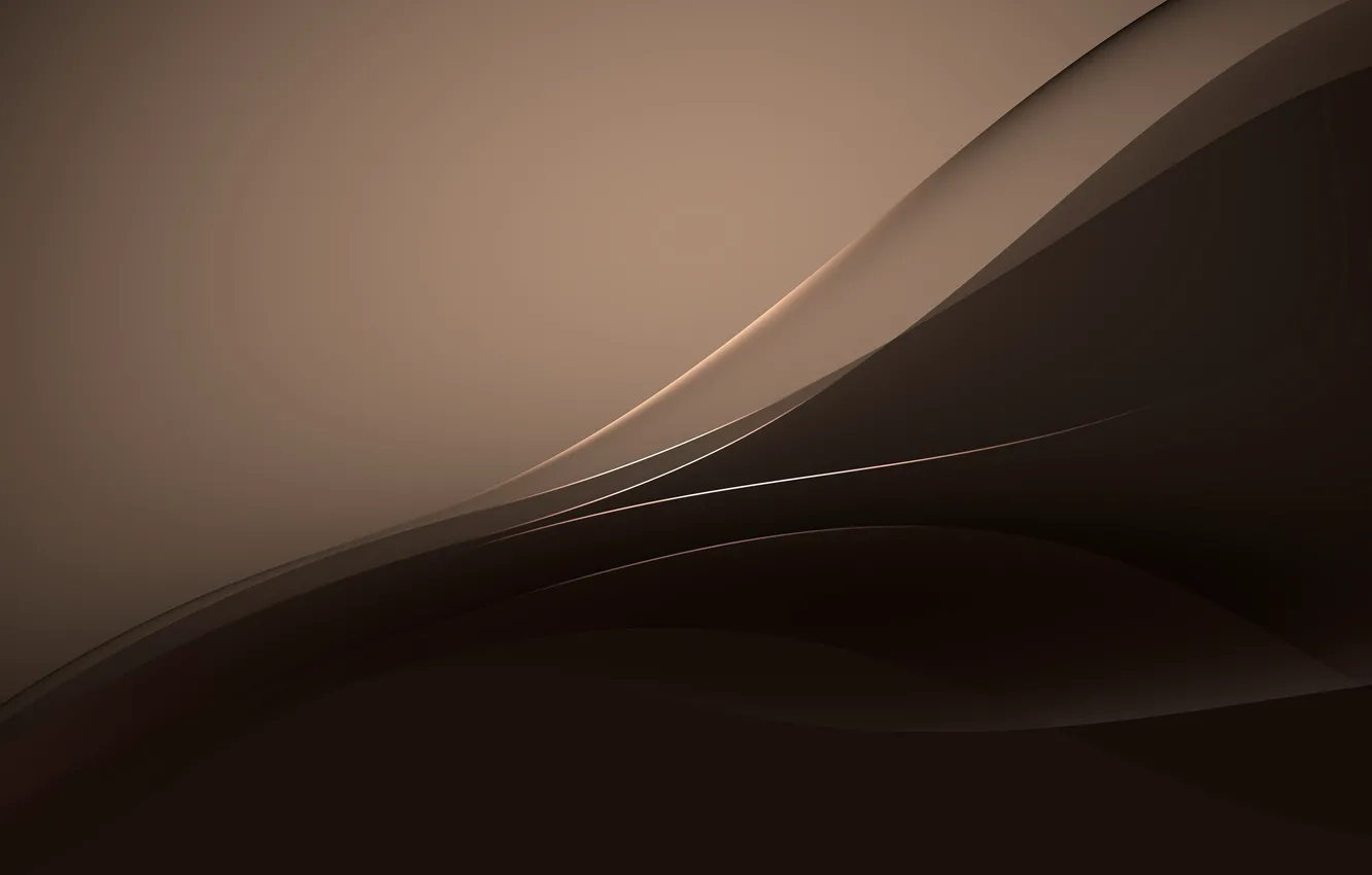 Photo wallpaper line, abstraction, Sony, brown, xperia, copper, Stock Wallpaper