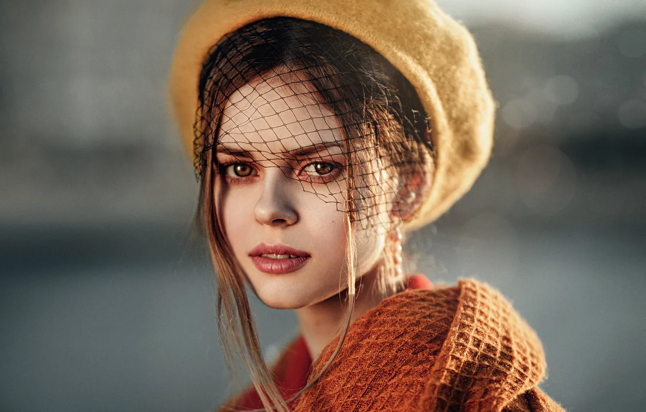 Photo wallpaper look, girl, close-up, portrait, beauty, George Chernyadev, Georgy Chernyadyev, Victoria Ageeva