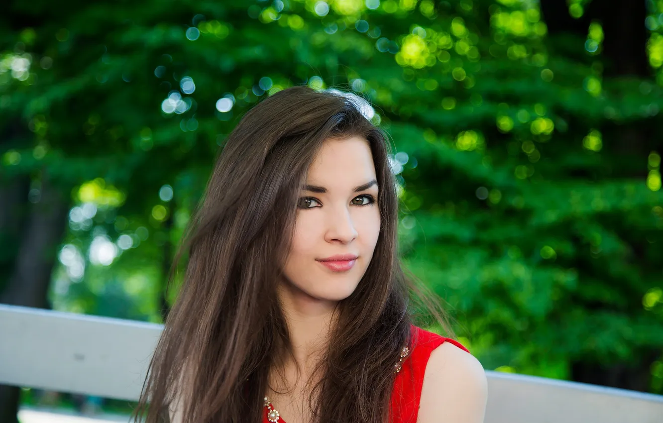 Photo wallpaper girl, face, brunette, photographer, girl, photography, photographer, Nikita Shvedov