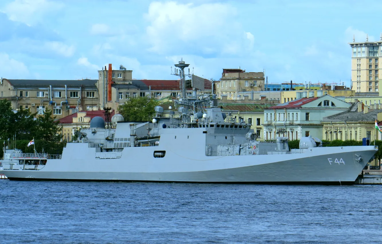 Photo wallpaper frigate, The Indian Navy, Visit, THE Tabar