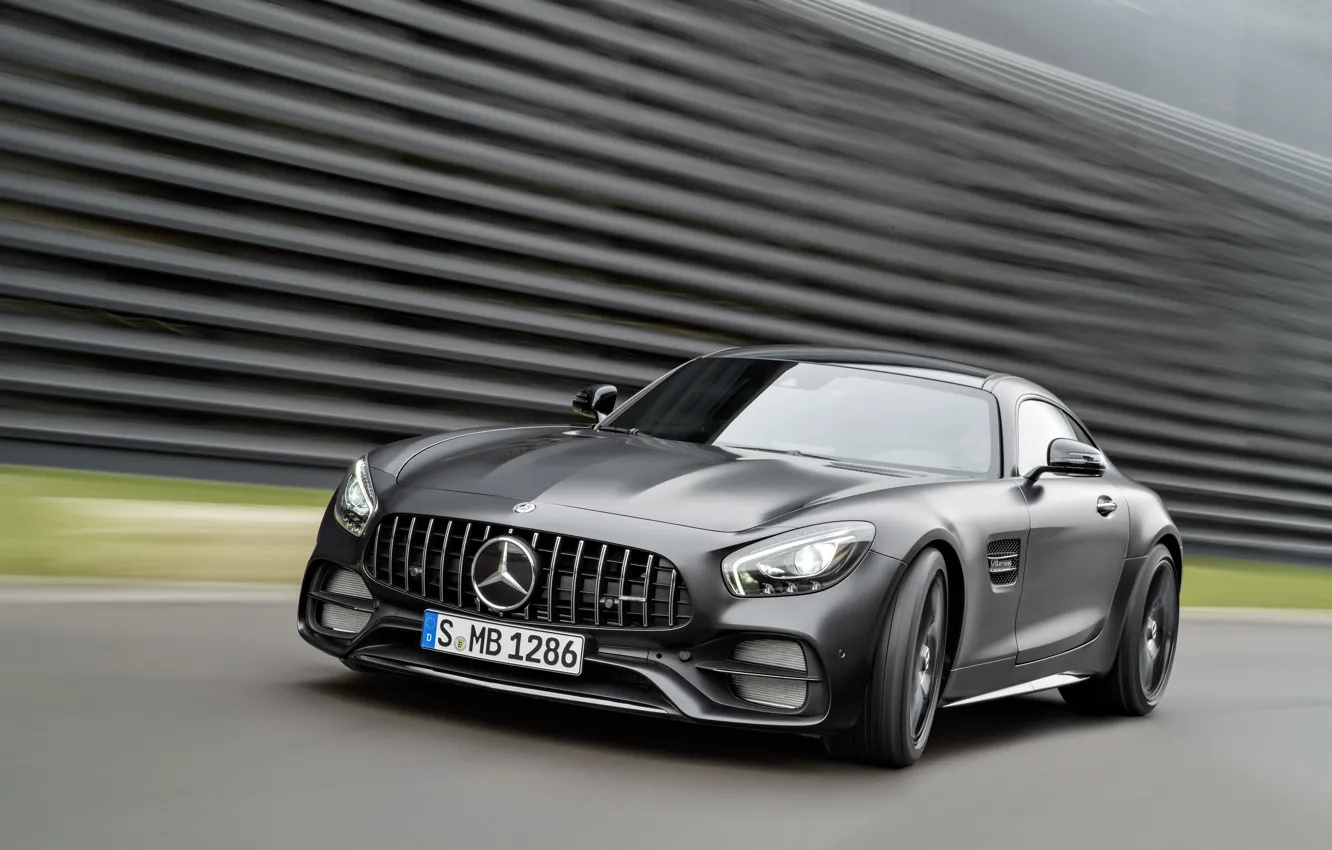 Photo wallpaper Mercedes, supercar, Roadster, Mercedes, AMG, C190, GT-Class