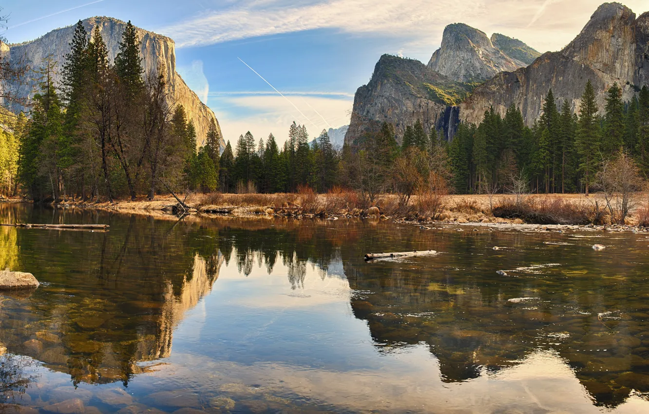 Photo wallpaper water, mountains, nature, stones, neo