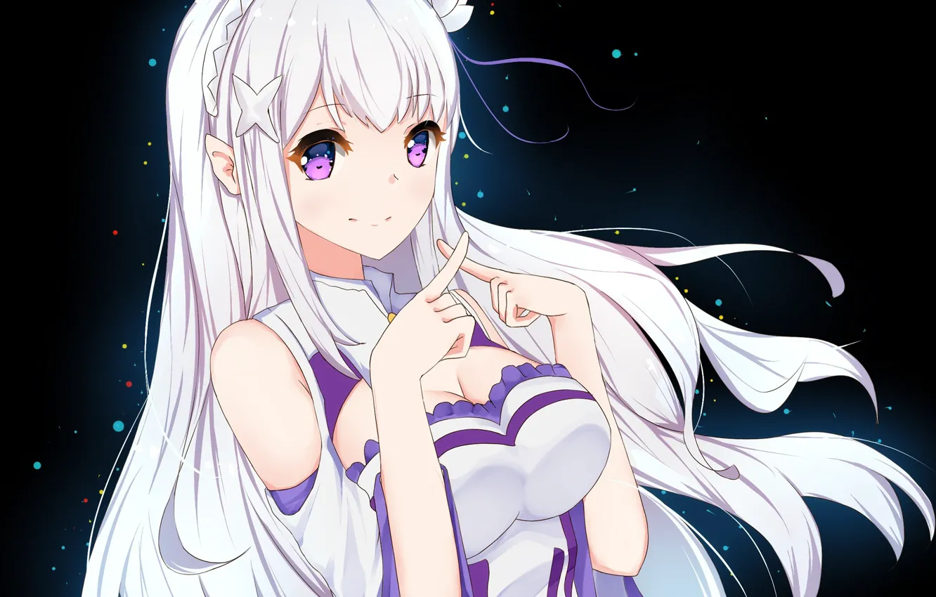Photo wallpaper Emilia, re zero kara hajime chip isek or seikatsu, From scratch, Life in a different …