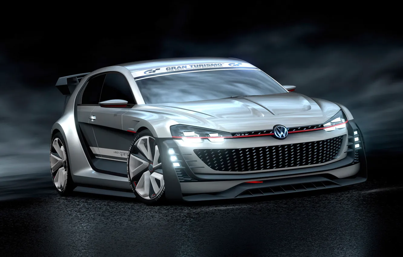 Photo wallpaper Concept, Volkswagen, Vision, GTI, Volkswagen, Supersport, Gran Turismo, 2015