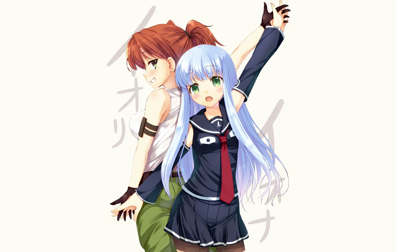 Photo wallpaper green eyes, long hair, girls, anime, beautiful, pretty, redhead, attractive