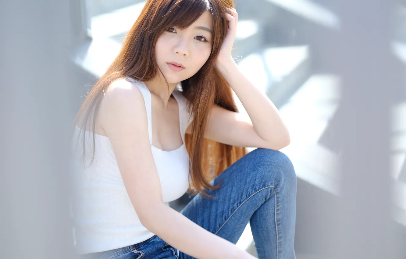 Photo wallpaper China, girl, sexy, girls, woman, model, asian, cute