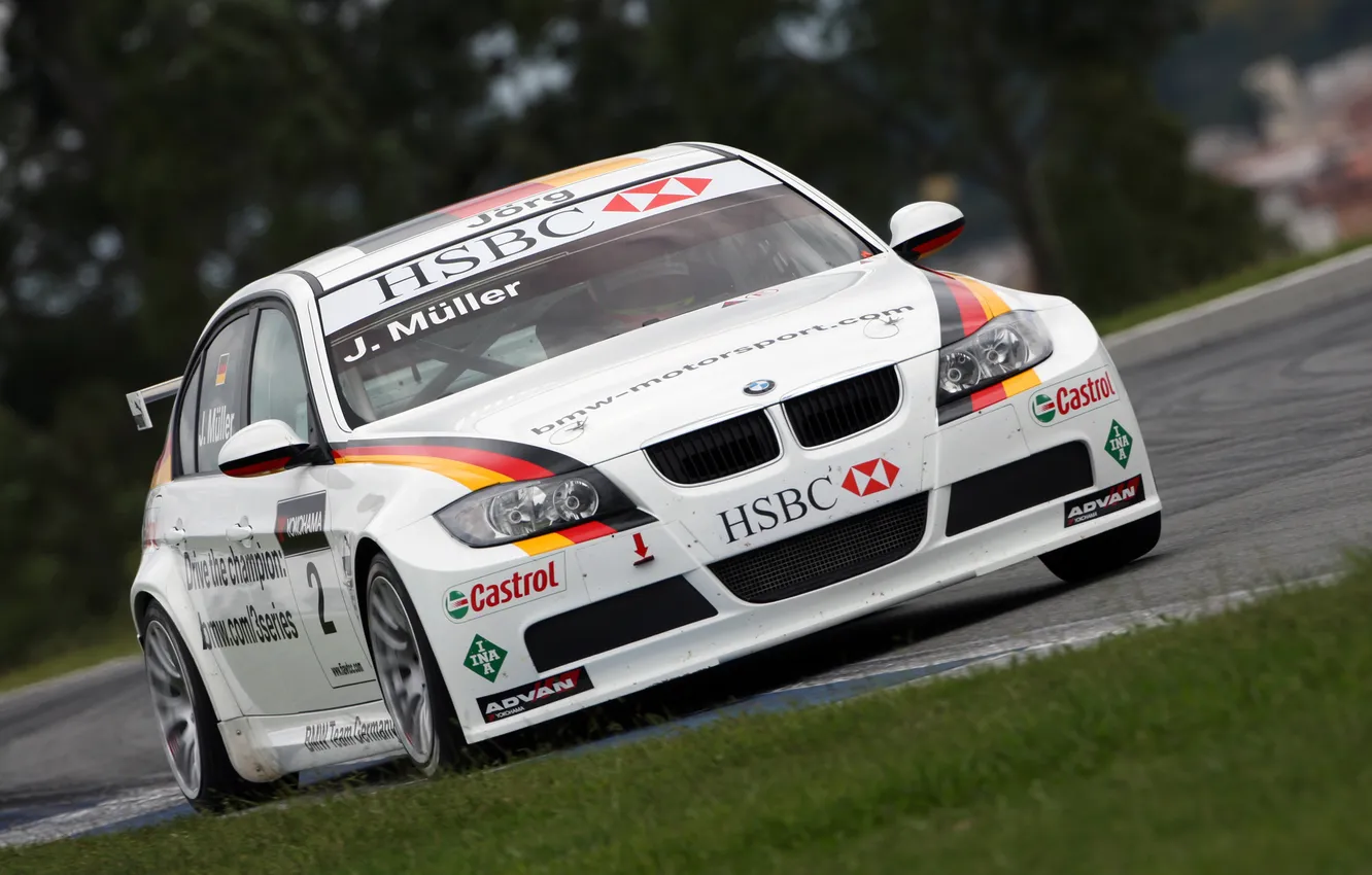 Photo wallpaper machine, Wallpaper, race, BMW, 3Series, WTCC