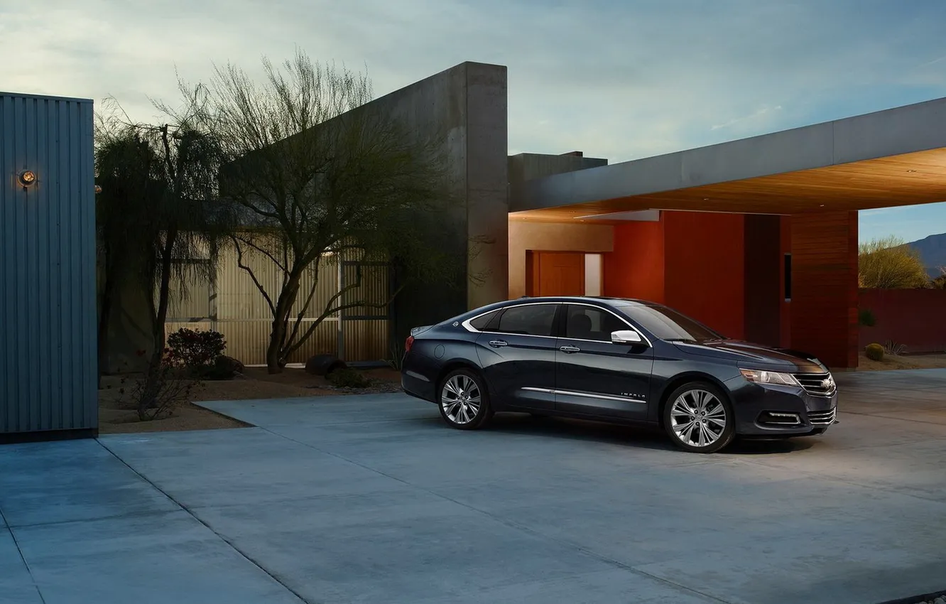 Photo wallpaper Chevrolet, villa, Impala, dark blue