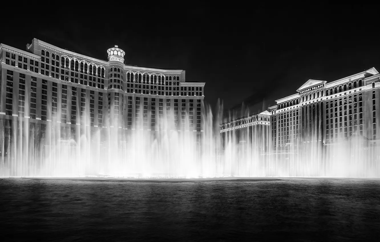 Photo wallpaper Las Vegas, Nevada, Bellagio Hotel, USА