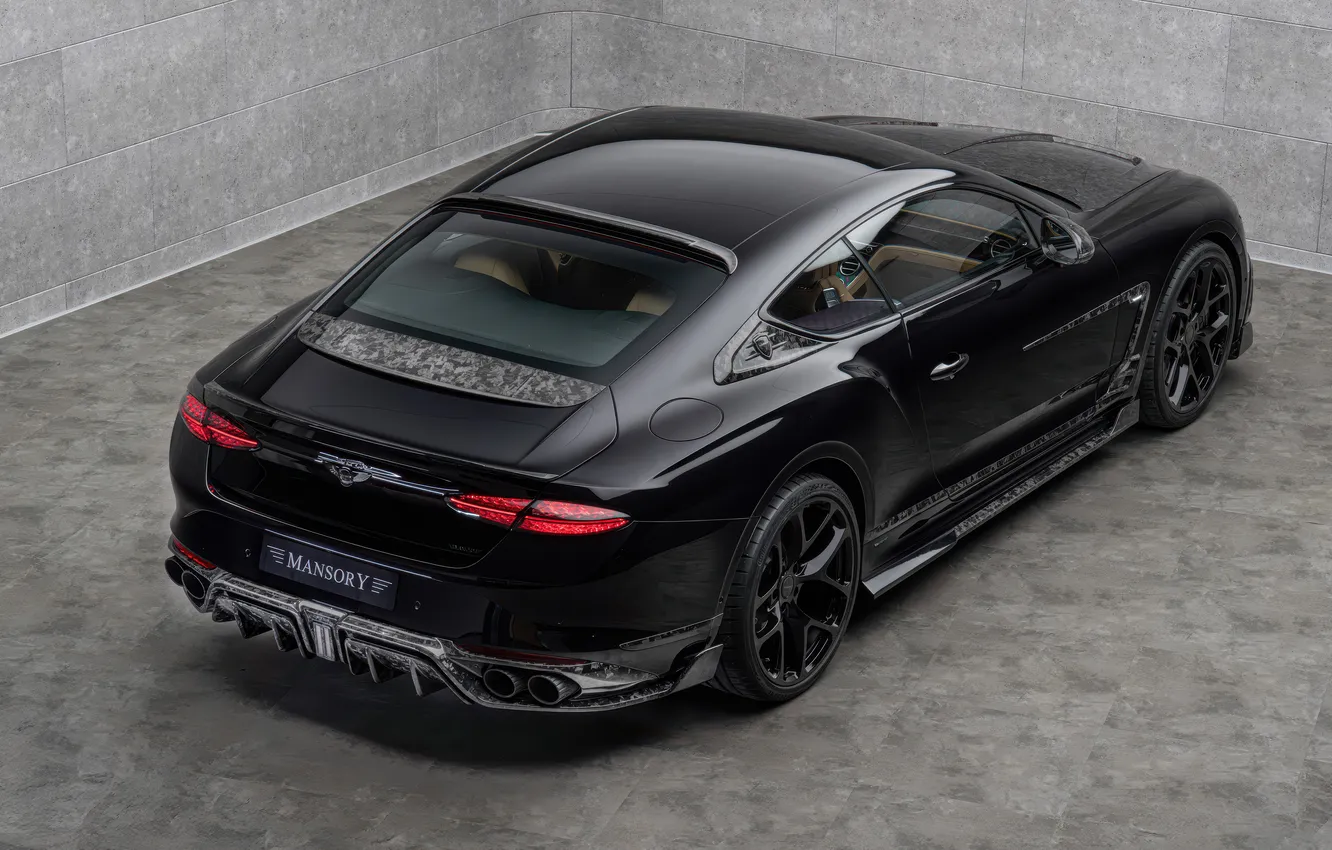 Photo wallpaper Bentley, the view from the top, speed, Mansory, Bentley Continental, Rear, Tuning Car, 2025