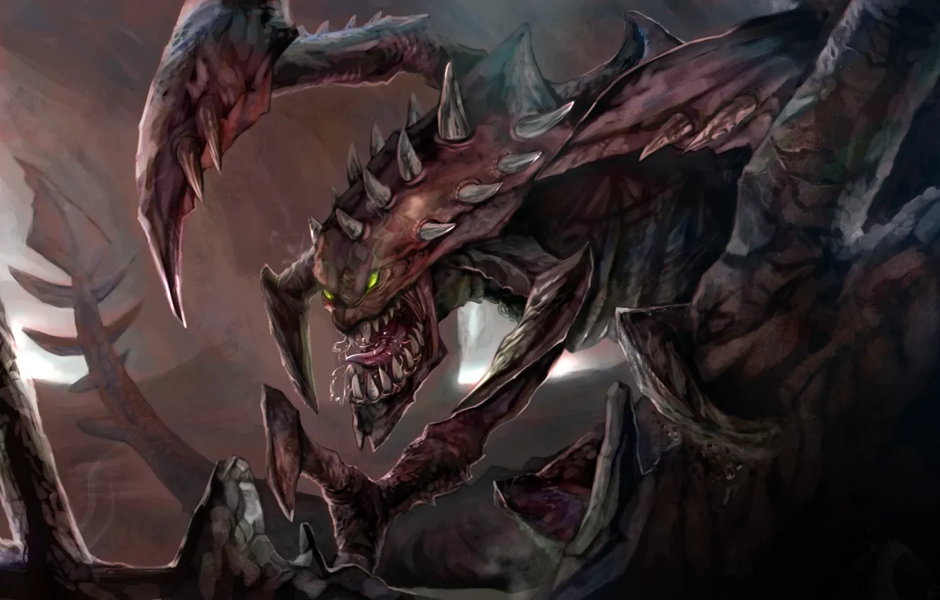 Photo wallpaper monster, grin, League of Legends, Cho'Gath, Terror of the Void