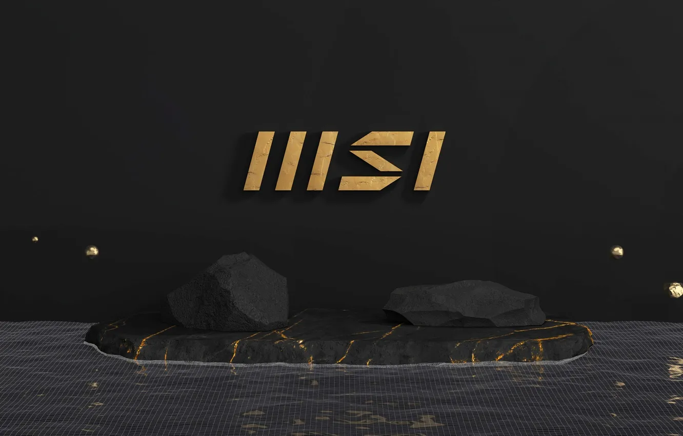 Photo wallpaper the dark background, logo, logo, brand, gaming, material, MSI, micro star international