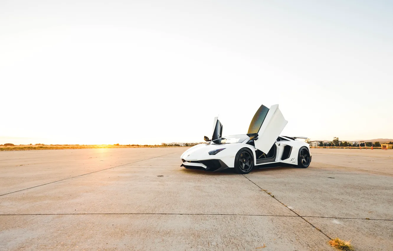 Photo wallpaper White, Aventador, LP770-4 SVJ