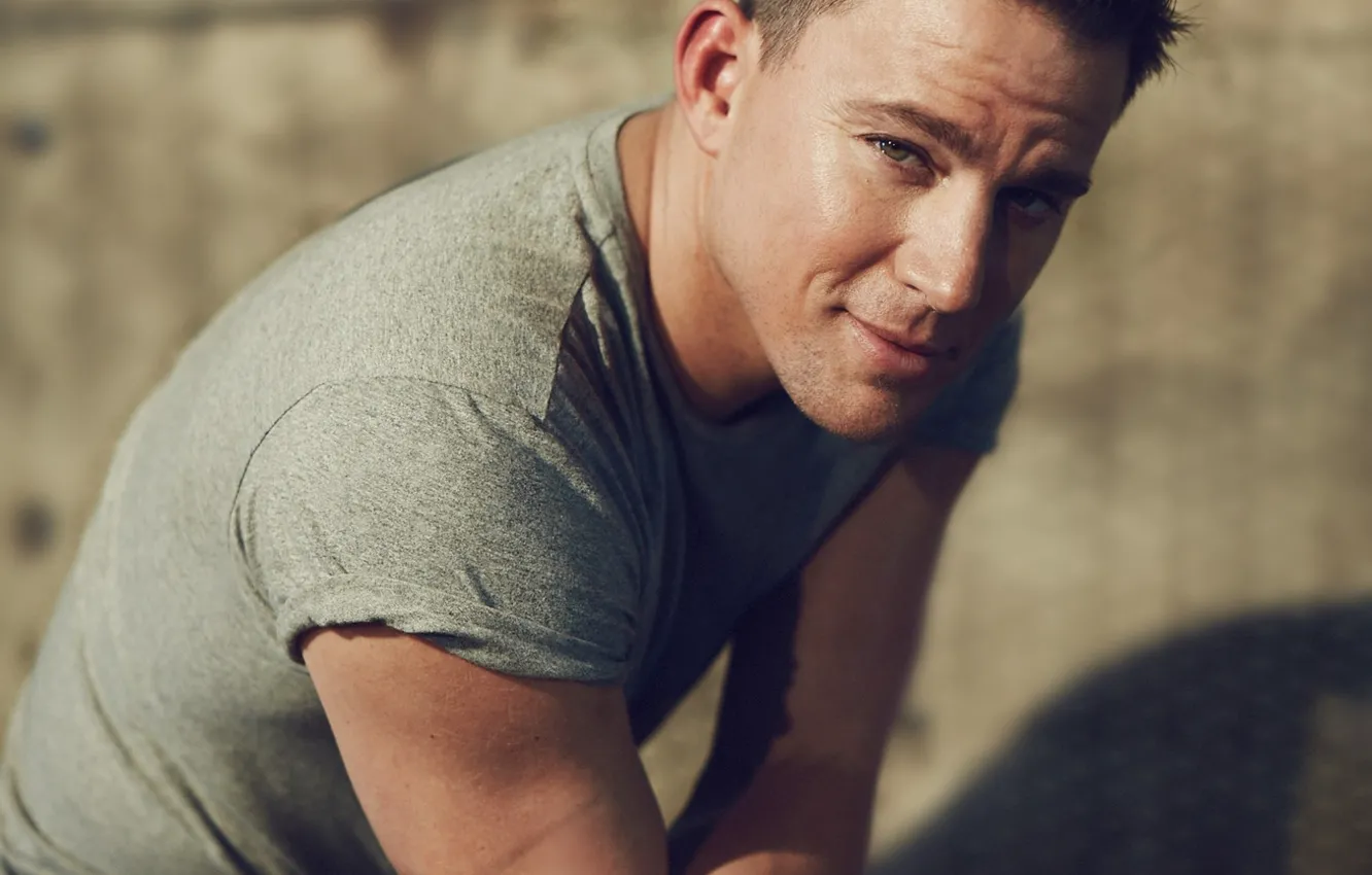 Photo wallpaper look, photo, jeans, blur, t-shirt, actor, Channing Tatum, Channing Tatum