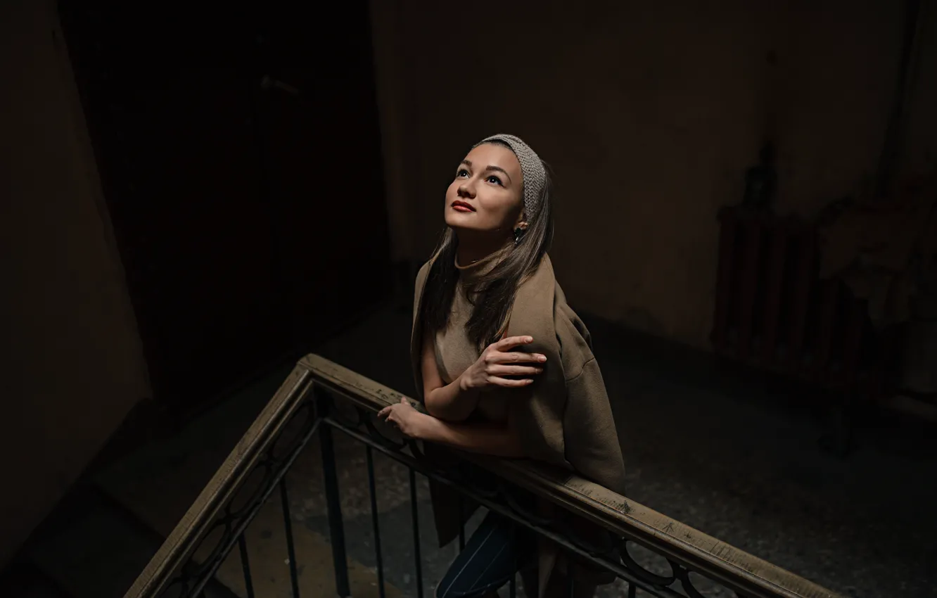 Photo wallpaper sadness, girl, alex strelkovv, Grand staircase, photo shoot in front, undress in front, photoshoot SPb, …