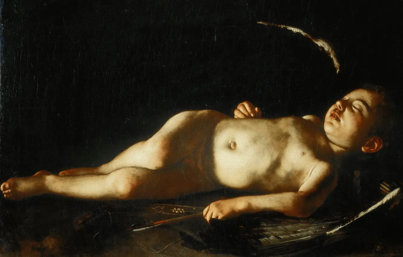 Photo wallpaper picture, Caravaggio, Sleeping Cupid