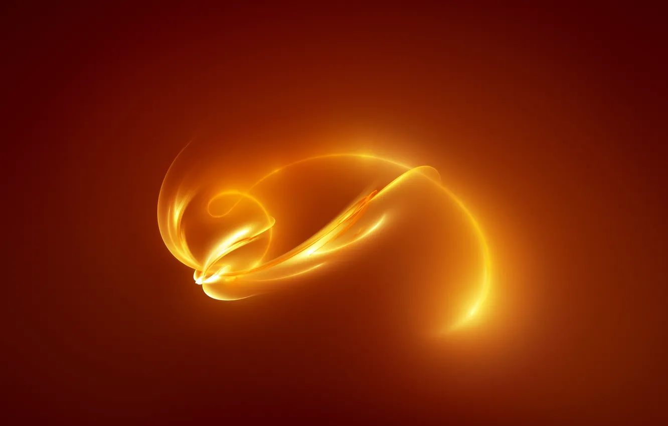 Photo wallpaper light, line, orange, yellow, color, glow