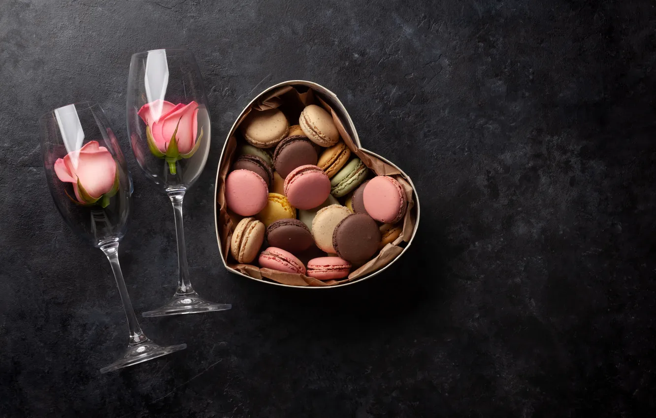 Photo wallpaper love, romance, heart, glass, roses, love, Valentine's day, romantic