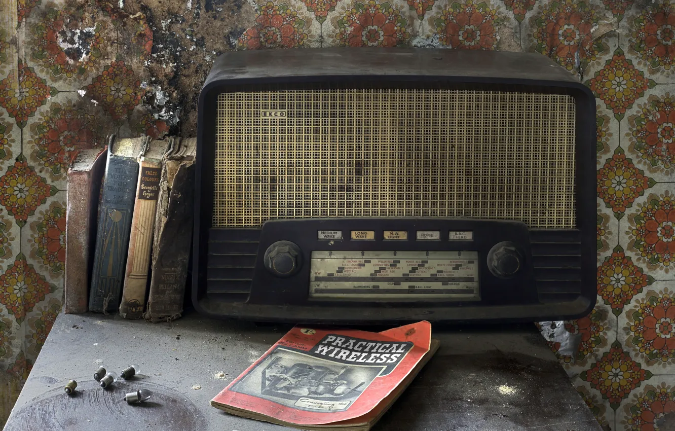 Photo wallpaper background, radio, receiver