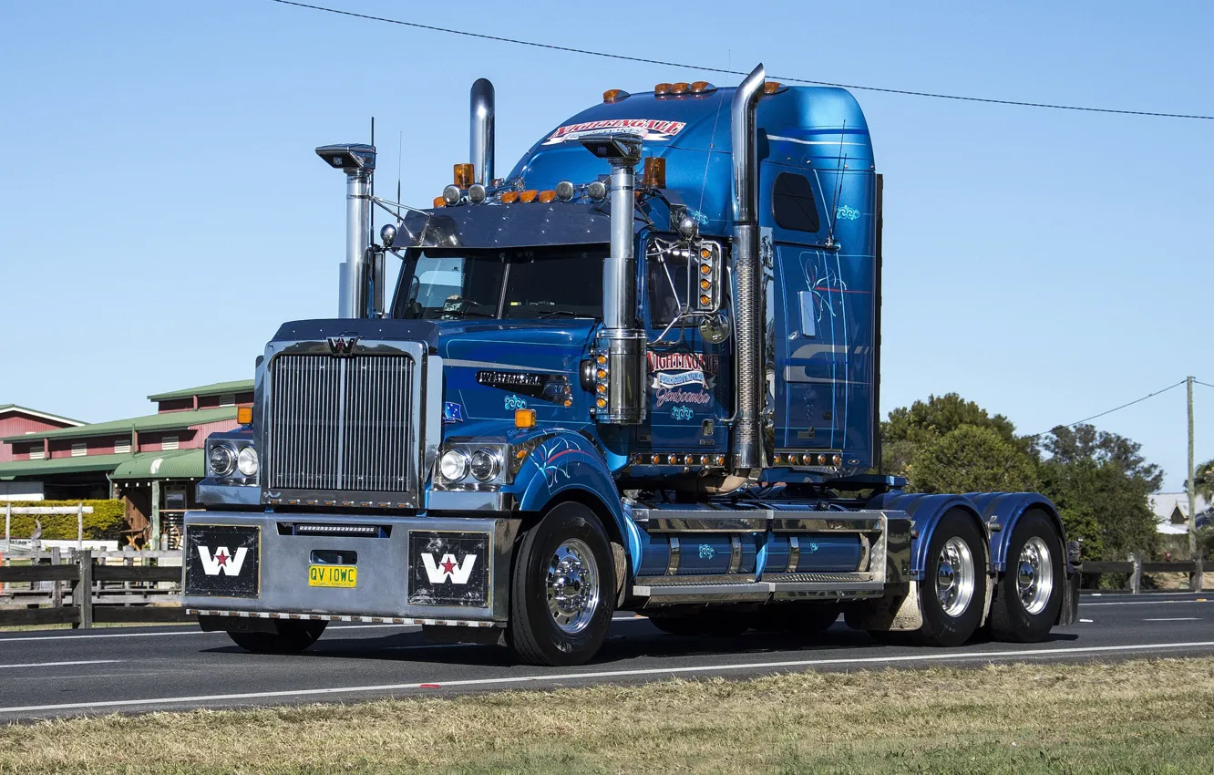 Photo wallpaper Blue, Nightingale, Western Star, Trak