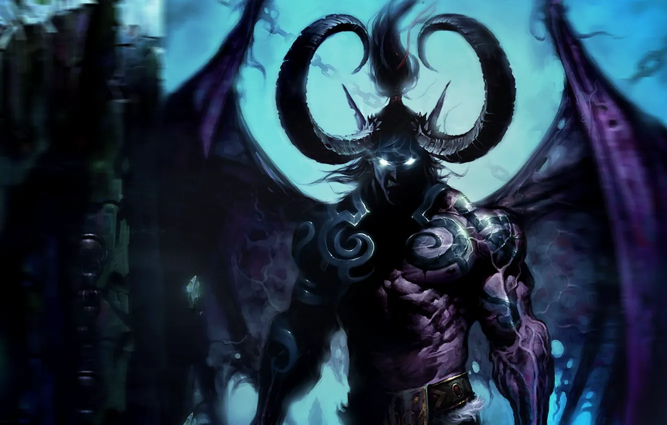 Photo wallpaper the demon, art, the devil, hell