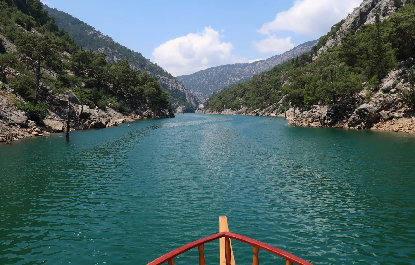 Photo wallpaper mountains, river, canyon, Turkey, river, mountains, turkey, green canyon