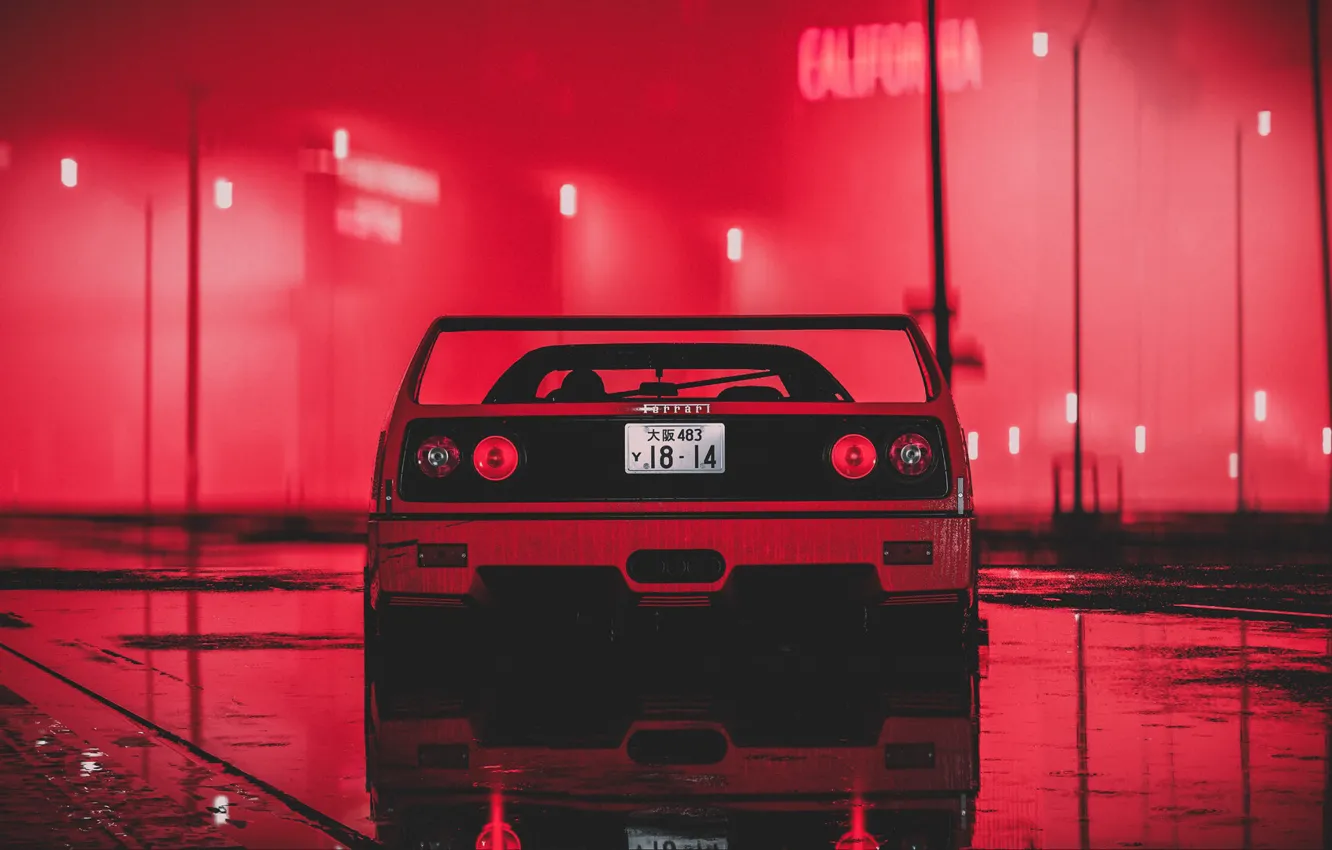 Photo wallpaper car, machine, auto, red, the game, red, sports car, nfs