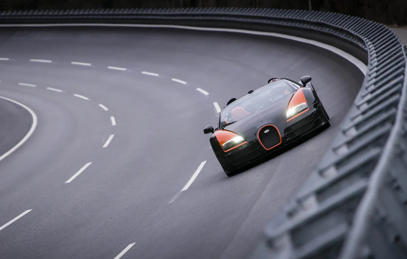 Photo wallpaper asphalt, track, Bugatti, trek, hypercar, 2013, Bugatti Veyron Grand Sport Vitesse WRC, Bugatti Vitesse