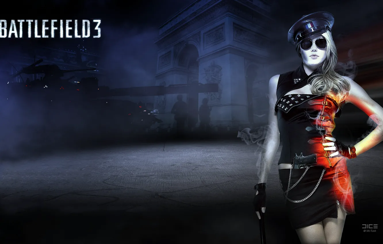 Photo wallpaper war, tank, the heroine, Battlefield 3