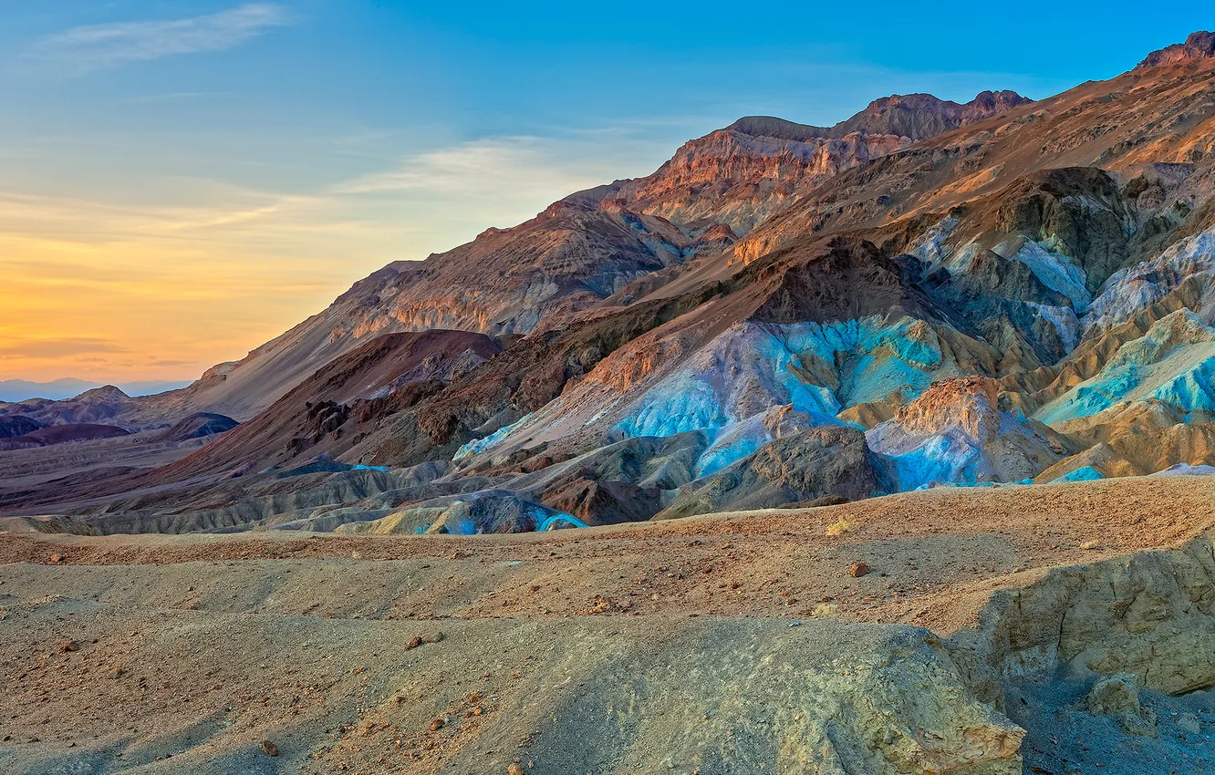 Photo wallpaper the sky, mountains, color