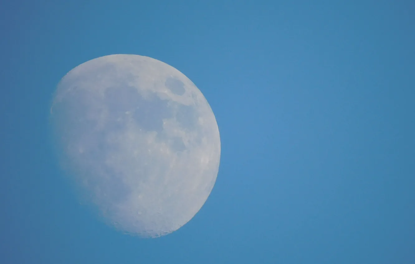 Photo wallpaper the moon, planet, Earth satellite