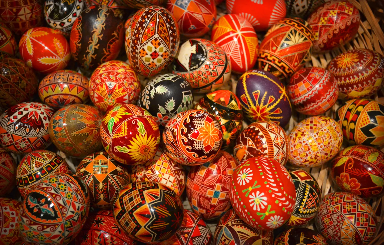 Photo wallpaper pattern, texture, Easter, Ukraine, Pysanka