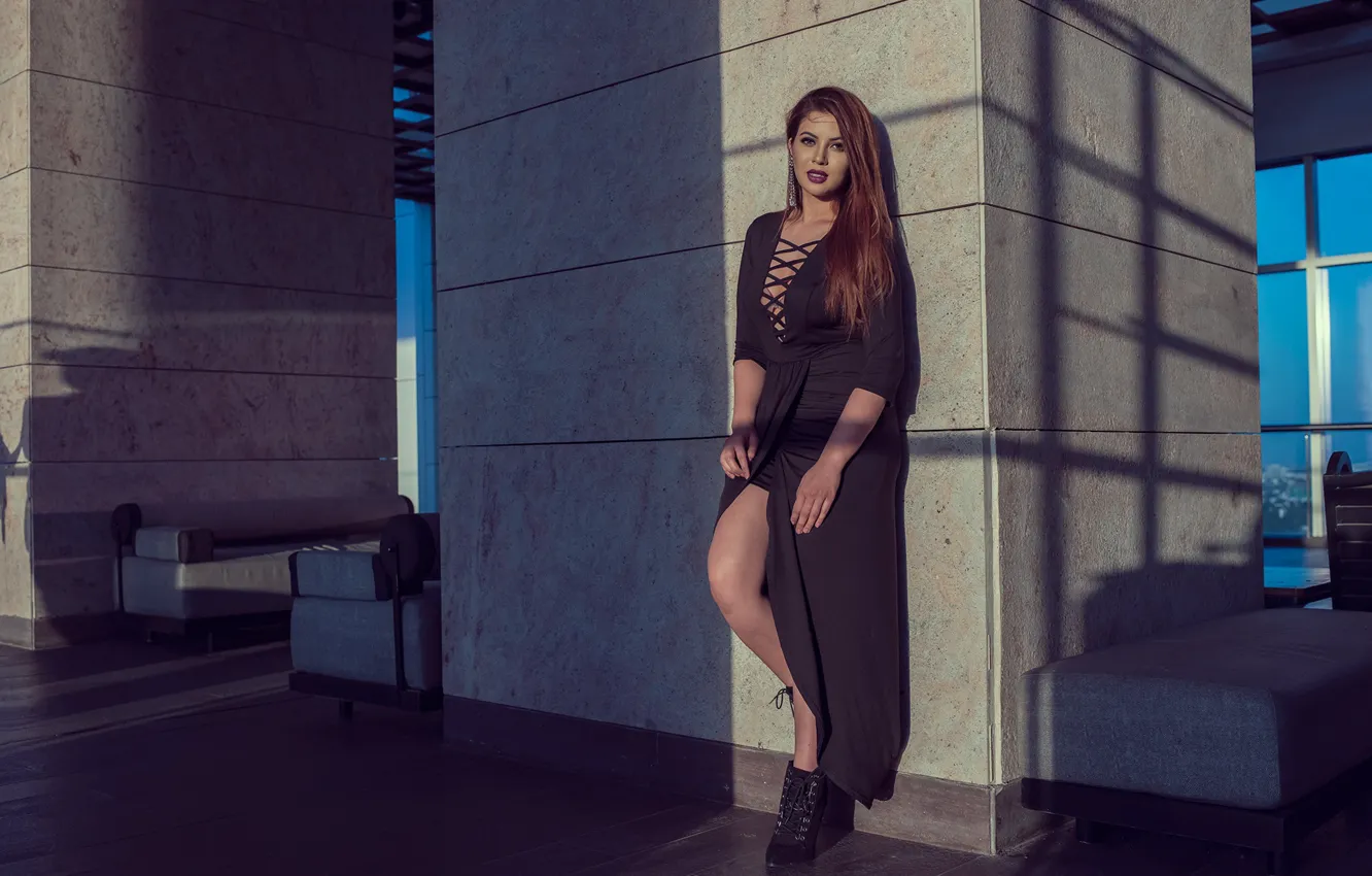 Photo wallpaper girl, hot, sexy, eyes, smile, beautiful, figure, model