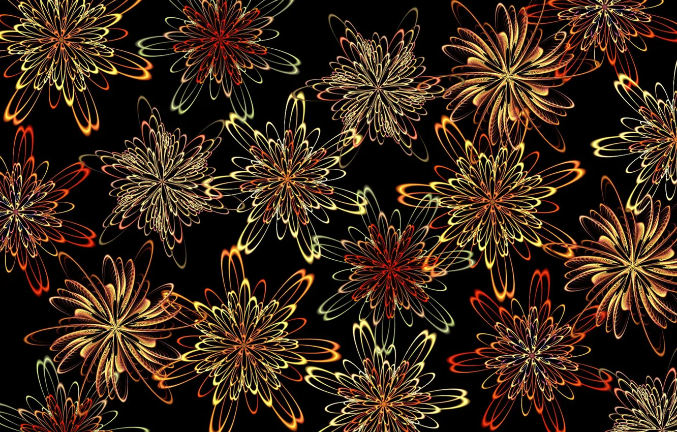 Photo wallpaper flowers, background, pattern, texture