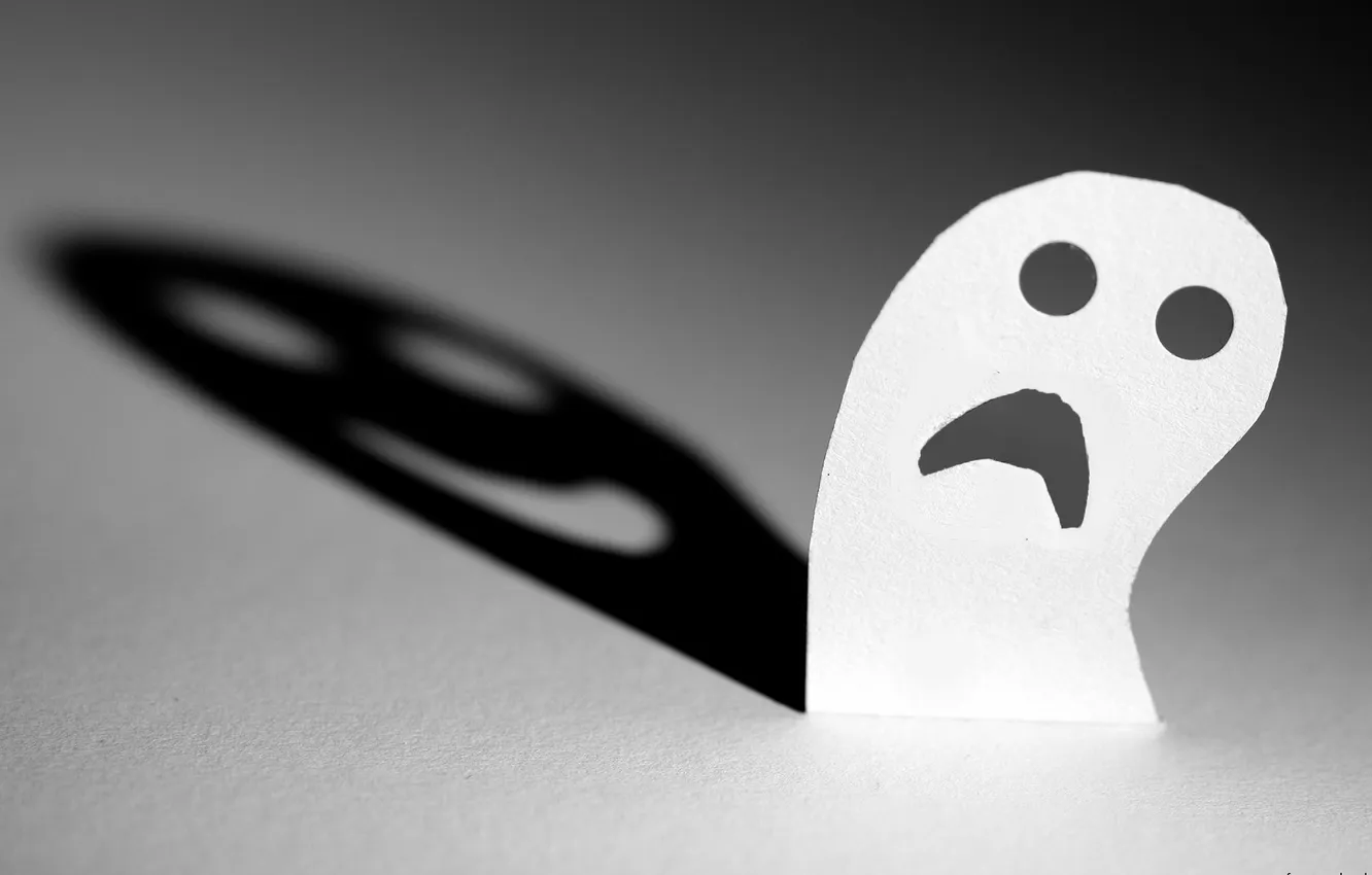 Photo wallpaper sadness, Ghost, Halloween