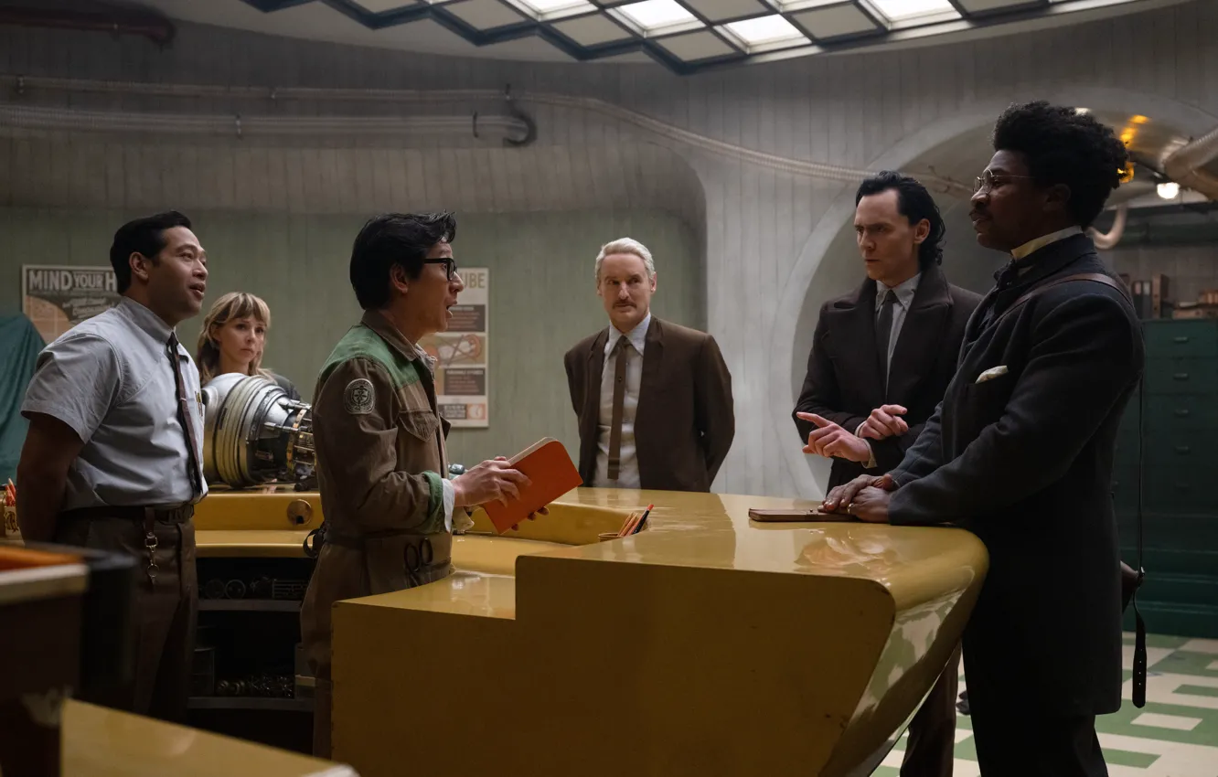 Photo wallpaper Mobius, Loki, Tom Hiddleston, Owen Wilson, season 2, Marvel Studios, Sylvie, Sophia Di Martino